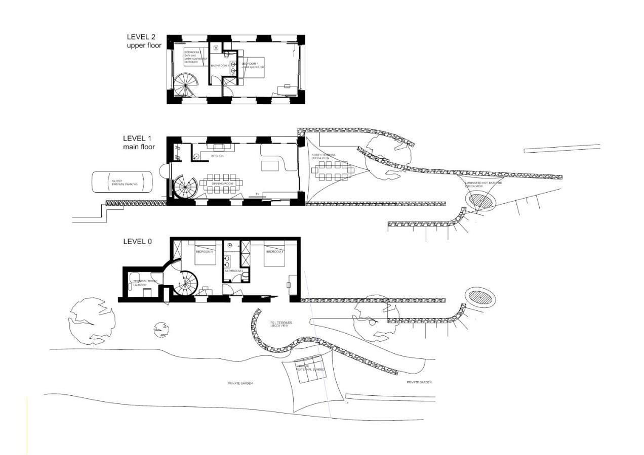 Villetta Farfallina "The Unique Property In The World With An Openable Roof" Lucca Esterno foto
